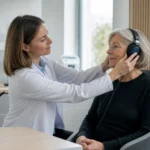 Consultation auditive avec une audioprothésiste